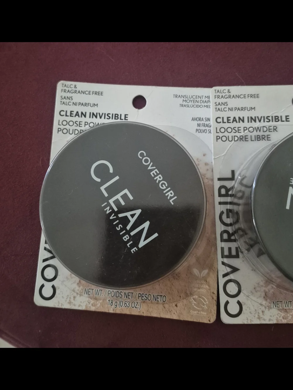 New 3- COVERGIRL Translucent Medium Clean Invisible Loose Powder Compact
